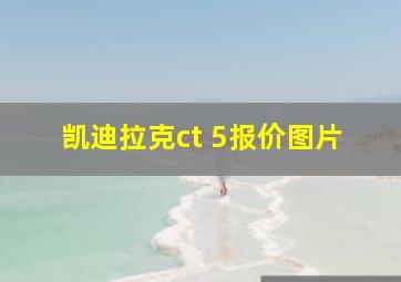 凯迪拉克ct 5报价图片